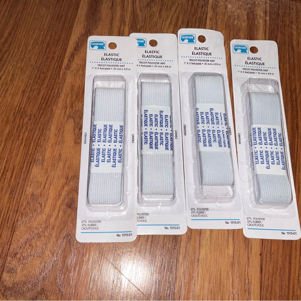 🥰 4/$25- Syma White Elastic Bands
